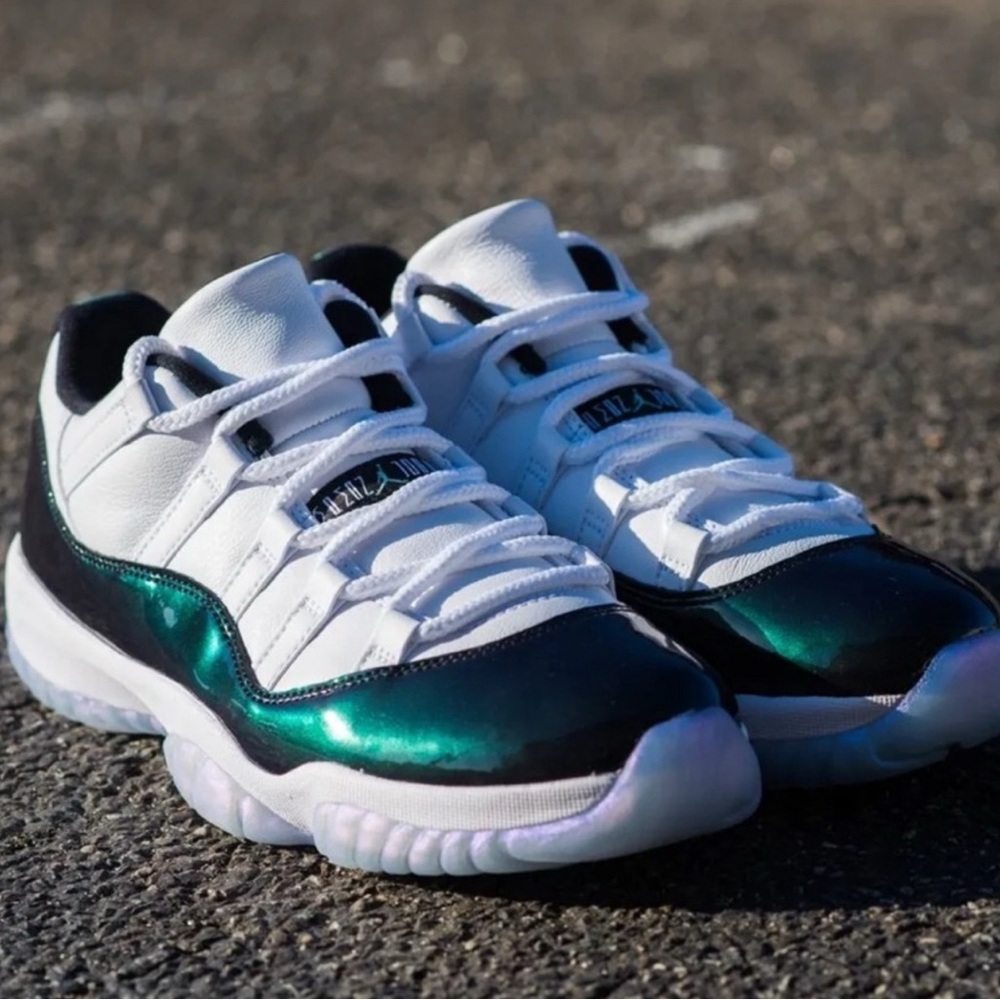 Air Jordan 11s Emerald Green - Size 6Y
